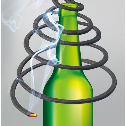 10PCS/pack Natural Bamboo Pulp Mosquito Coil Mosquito Repellent Coil Incense Burner Mosquito Kill For Home Travel Hiking Camping