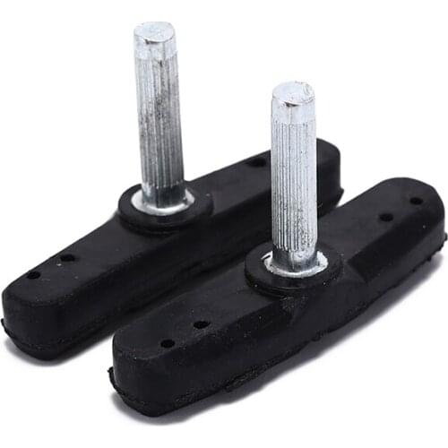 2pcs Rubber Bike Brake Pads V Brake Pad Cycling Brake Blocks Holders for Mountain Bike City Bike Folding Bike Braking Tool