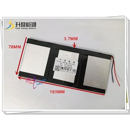 3.7V 9000mAH SD 3719378 polymer lithium ion / Li-ion battery for tablet pc,power bank