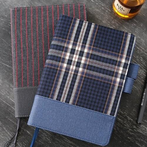 A5 A6 Retro Fabric Notebook Schedule Journal Diary Cover Planner Blank Grid Line Paper Tassel Notebook Case School Stationery