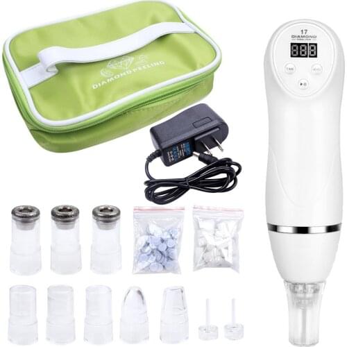Diamond 17 Potable Microdermabrasion Deep Peeling Device Blackhead Removal Ance Pore Cleaner Beauty Machine System