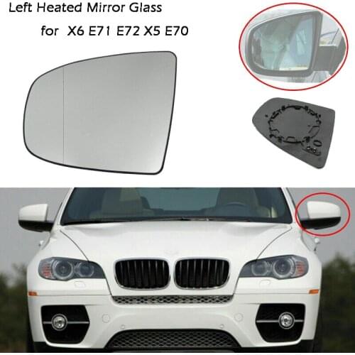 Car Rear View Mirror Side Mirror Glass Heated for BMW X5 E70 2007-2013 X6 E71 E72 2008-2014