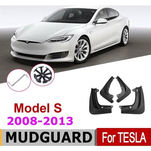 Car Mudflap Fender For Tesla Model S 2019-2012 Over Fender Mud Flaps Guard Splash Flap Mudguard Accessories 2018 2016 2013