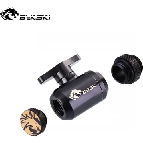 Bykski Computer Liquid Loop Build Water Valve Switch ,With Stop Sealing Plug ,Mini Male To Male Fittings