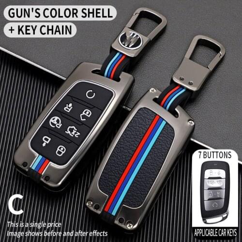 High quality Zinc alloy+silica gel Full Cover Car Key Case Shell For Changan CS75 PLUS CS85 COUPE CS95 2017 2018 2019Accessories