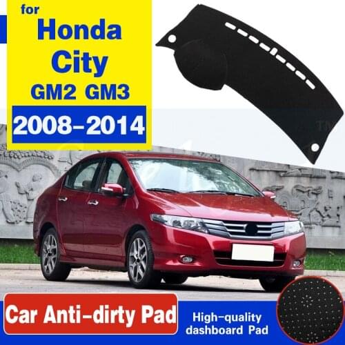 For Honda City 2008~2014 Anti-Slip Mat Dashboard Cover Pad Sunshade Dashmat Protect Carpet Accessories GM2 GM3 2009 2010 2013