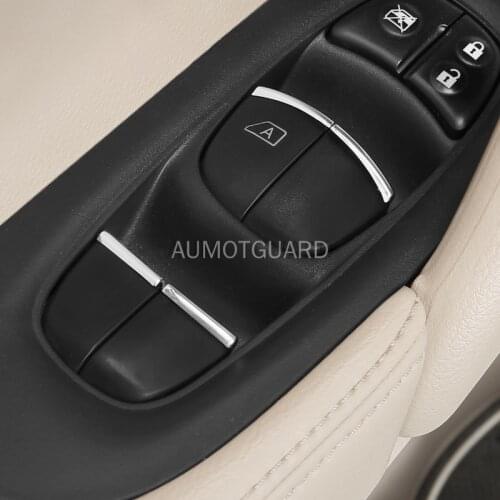 For Nissan X Trail T32 X-trail 2014-2019 Window Lift Button Stickers Window Lift Switch Decorative Sequins Window Button Sequins