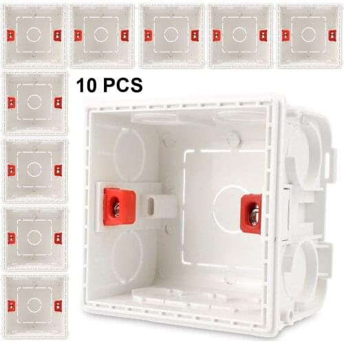 Mounting Cassette Boxes Switch Socket Junction Box 50mm Depth Home improvement Concealed Internal Adjustable 86 Type