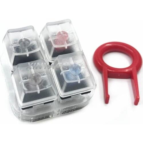 New Mechanical Keyboard Cherry MX axis Switch Tester 3 Pin Black Red Brown Blue Green Milk White Red 4 Key Translucent Keycap