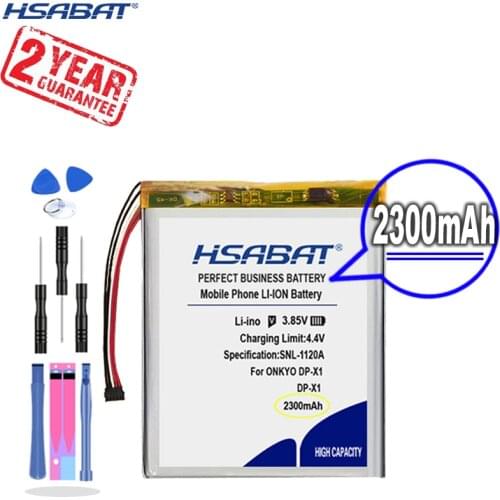 New Arrival [ HSABAT ] 2300mAh Replacement Battery for ONKYO DP-X1 XDP-300R 100R Player Accumulator 5 Wire