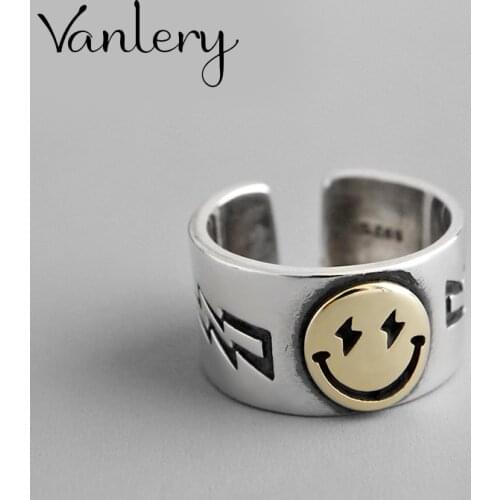 New Arrivals Charming Smile Face Ring for Women Boho Knuckle Party Rings Gothic Punk Jewelry Gifts for Girls