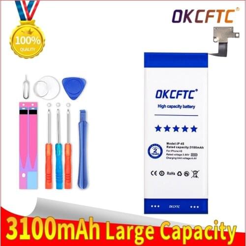 OKCFTC Original Battery For APPLE Iphone 4S 3100mAh New Mobile Phone Accessory Replacement Tools