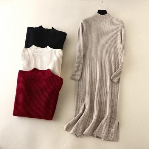 Poberlagals Fashionable Knitted Dresses