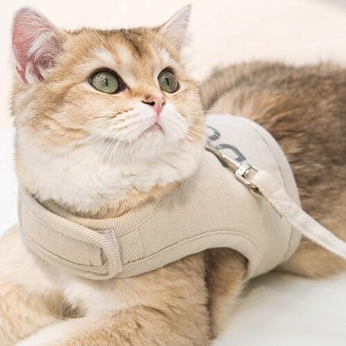 Pet Harness + Leash Set Training Walking Leads for Small Cats Dogs Floral Print Harness Collar Adjust Leashes Set D5076