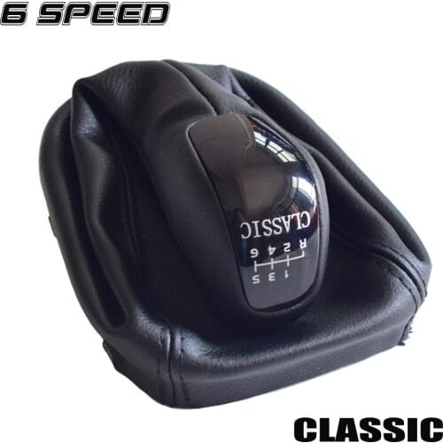 Gearshift Lever Knob Stick Shifter Manual 5 6 Speed For Mercedes-Benz C-Class 2000-2002 W203 C 180 Leather Gaitor Boot Cover