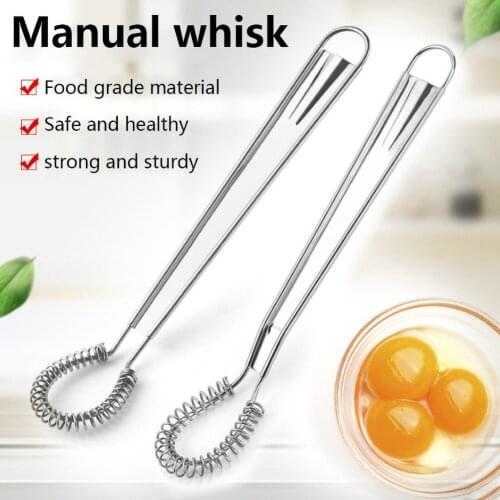 Stainless Steel Manual Egg Beater Whisk Handheld Milk Foamer Home Kitchen Mixing Mixer Tools Supplies Kitchen Tools