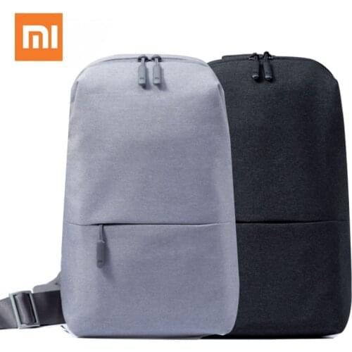 Original Xiaomi mi Backpack Sling Bag Leisure Chest Pack Small Size Shoulder Type Unisex Rucksack Crossbody Bag 4L Polyester