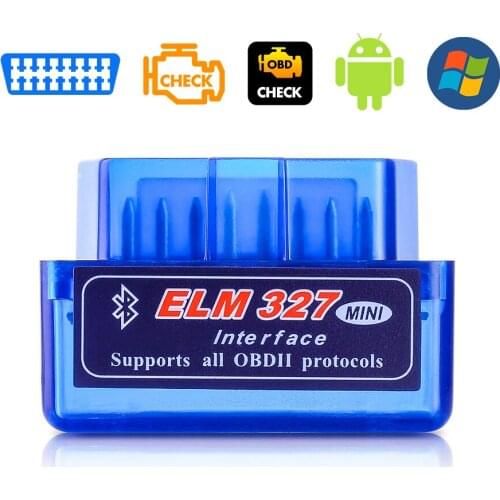New OBD V2.1 mini ELM327 OBD2 Bluetooth Auto Scanner OBDII 2 Car ELM 327 Tester Diagnostic Tool for Android Windows Symbian