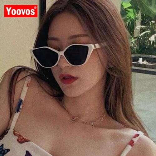 Yoovos Cat Eye Sunglasses Women 2021 Sunglasses For Men Small Frame Eyewear Brand Designer Sun Glasses Vintage Gafas De Mujer