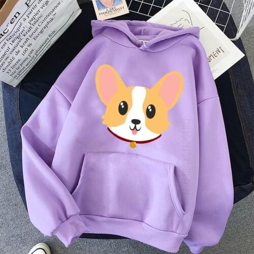Corgi Hamburger Men Hoodies Daily Casual Letters J-HOOOOOPE Printing Women Streetwear Hoody Color Patchwork Pullover