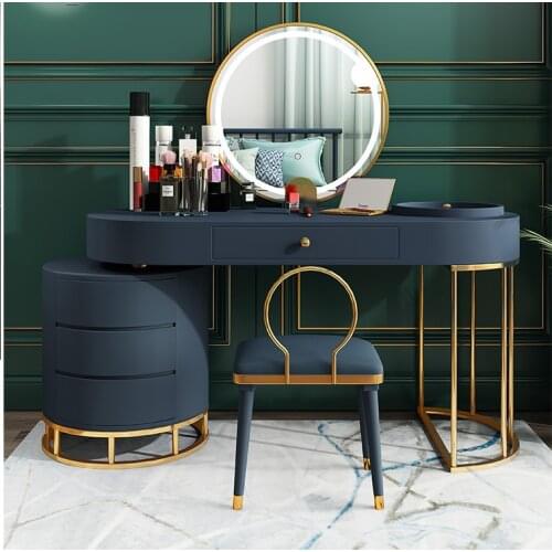 Dressing Table with Mirror Modern Simple Small Dresser for Bedroom Multifunctional Dressing Table Luxury Dressing Table Storage