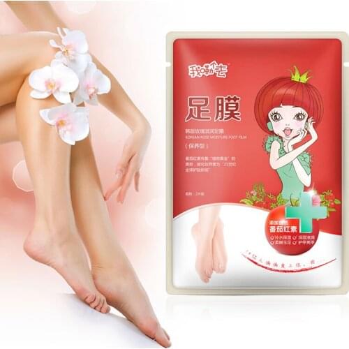 2pcs Foot Mask Nourishing Feet Mask Foot Membrane Foot Care Whitening Moisturizing Exfoliating Remove Dead Skin TSLM2