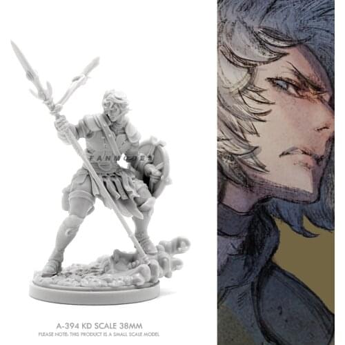 38mm Resin model kits figure Beauty Soldier self-assembled A-394