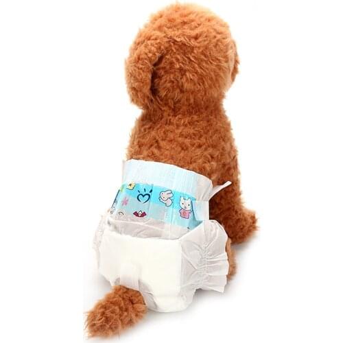 5 Pcs Pets Diaper Non-woven Breathable Keep Dry Multi-Lyer Structure Leakproof Dog Diaper XS-L Pet Accessories