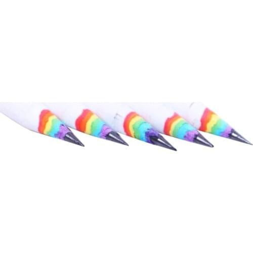 2021 New 5 PCS Premium Quality Rainbow Colored Pencils Set for Kids Assorted Colors for Drawing Coloring Sketching Pencils For