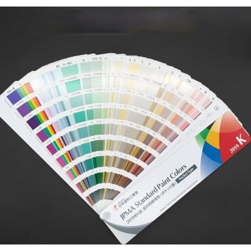 654 Colors 2019 Version Japan Industrial Coatings Association JPMA Standard Paint K Color Card Munsell Color