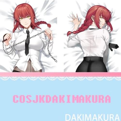 Anime Dakimakura Chainsaw Man Makima Lovely Girl HD Print Pillowcase Body Hugging Pillow Cover Case Otaku Room Birthday Gifts