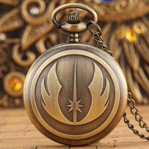 Bronze Vintage King Arthur Design Quartz Pocket Watches Digital Watch Face Alloy Practical Chain Pendant Men Women Collectible