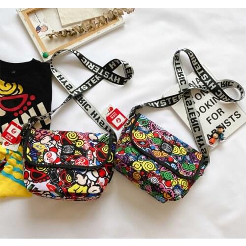 Baby childrens backpack female Shoulder bag kids handbag for girls school waist bag for children Inclined Inclined shoulder