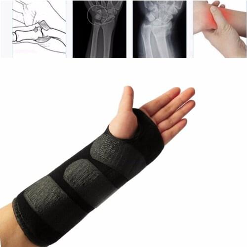 Fracture fixation of wrist joint with ulnar bone fractures postoperative wrist brace wrist splint breathable protection For Left