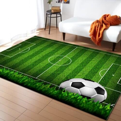 Soccer Football Game Gymnasium Carpets for Bed Room Modern Home Floor Large Rug Home Entrance Doormat