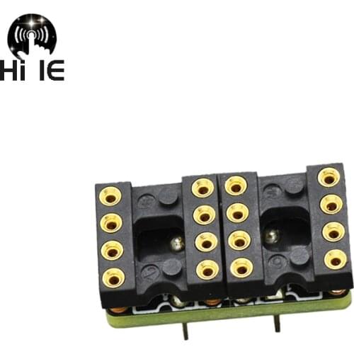 HiFi Audio High-end Single Op Amp to Dual Op Amp Socket Op amp Adapter IC Sockets DIP8 8Pins Connector DIP Socket MILL-MAX