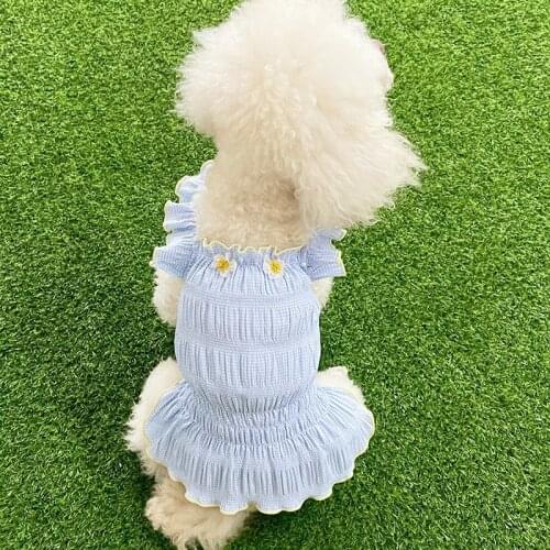 HOOPETSummer Pet Cooling Clothes Dog Dress For Dogs Skirt Summer Princess Dog Dresses Clothes For Dogs Skirts York For Chihuahua