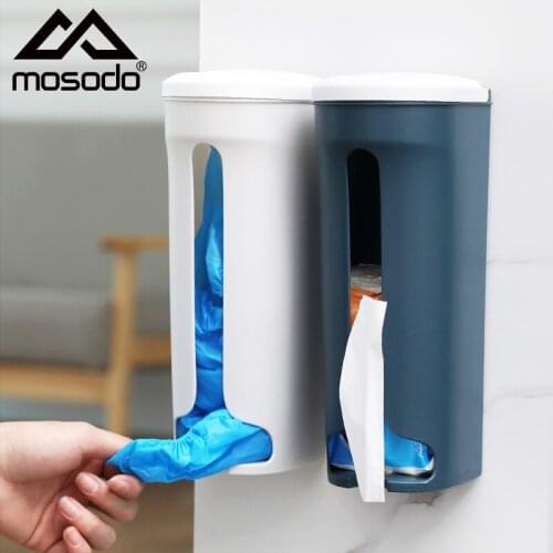 Garbage Bag Storage Box Punch Free Plastic Bag Sorting Storage For Kitchen Organize Removable Wall Storage