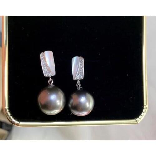 Beautiful 925 Silver Earrings Findings Mountings Settings Jewelry Parts Fittings for Pearls Coral Jade Agate Beads Stones