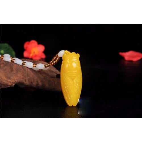 Hot Selling Natural Men Women Hand-Carved Jade Stone fashion Pendant Necklace Charm Gifts Unisex