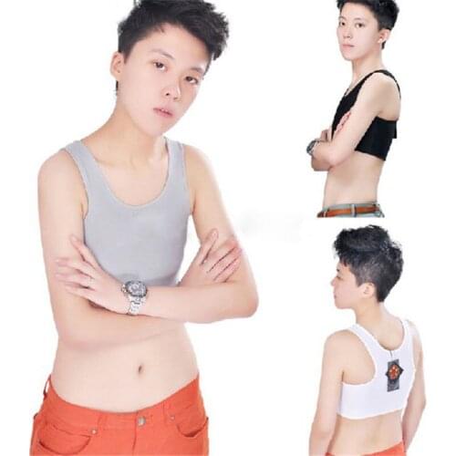 Hot Short Chest Breast Tank Top Breathable Buckle Binder Trans Lesbian Tomboy Women Tanks
