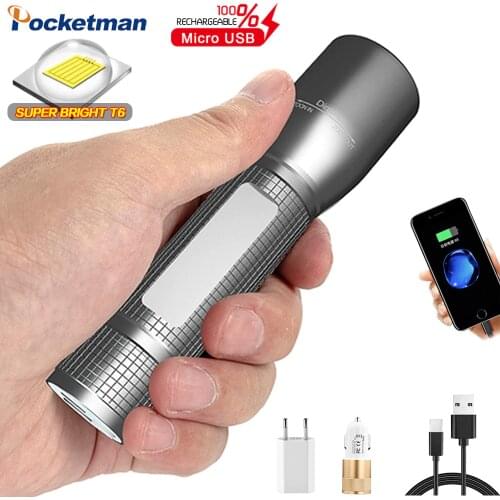 Pocketman 20000LM Multifunc-tion USB Rechargeable Flashlight Outdoor Portable Flashlight Torch Lantern Power Bank Camping Light