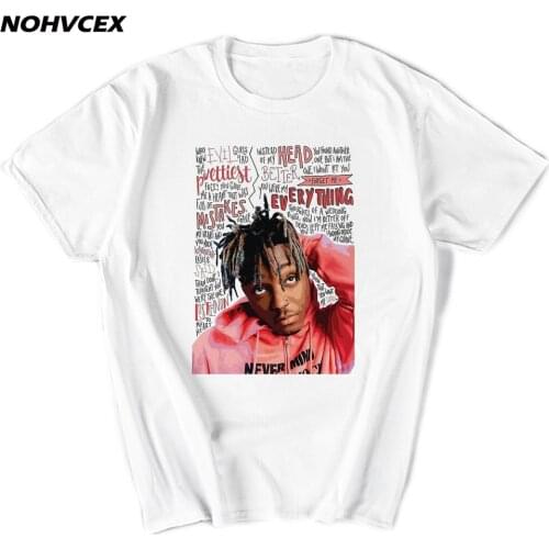 Juice Wrld Mens Short Sleeve T-Shirt New Fashion Hip Hop O Neck Pullover Casual Rap Tees Top