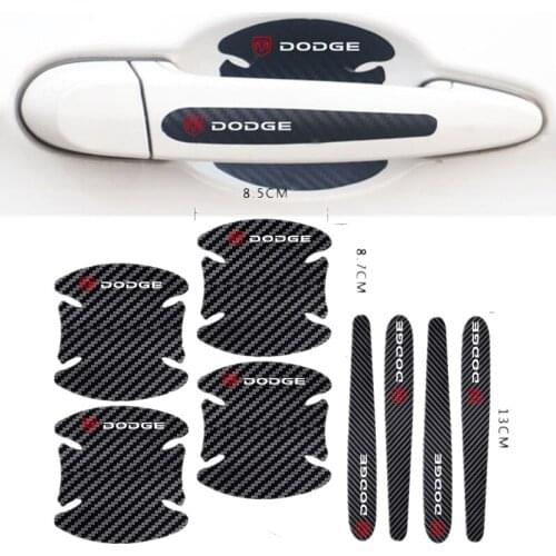 Car Door Carbon Fiber Sticker Scratches Resistant Protection Film For Dodge Challenger RAM 1500 Charger Avenger Caliber Nitro