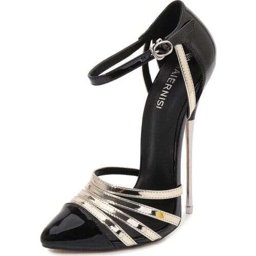 New Model Stiletto Sandals Women Shoes Super High Heels 16CM Sexy Nightclub Banquet Show Shoes Female Wedding Shoes Size 35-46