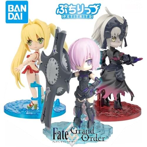 Tronzo Original Bandai Q Petitrits FGO Jeanne d'Arc Alter Mash Kyrielight Nero Claudius Fate Grand Order Assemble Action Figure