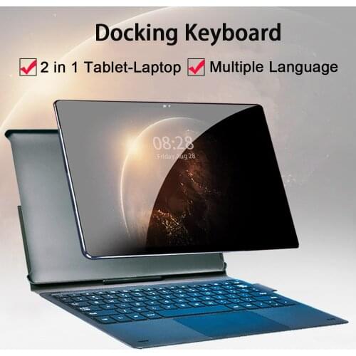 Tablet Laptop 10.8 " Inch android tablet 2 In 1 10 cores MT6797 Tablets 2k screen 2560*1600 gps wifi 4G sim card With Keyboard