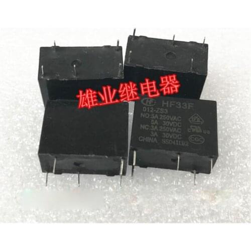 12V relay JZC-33F 012-ZS3 JZC33F012ZS3 JZC 33F 012 ZS3 JZC-33F-012-ZS3 12VDC 5A 5PIN