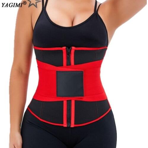 Removable Trainer Belt Waist Trainer Workout Fitness Sweat Sauna Belts Shapewear Fajas Body Shaper Corset Women Slimming Girdles
