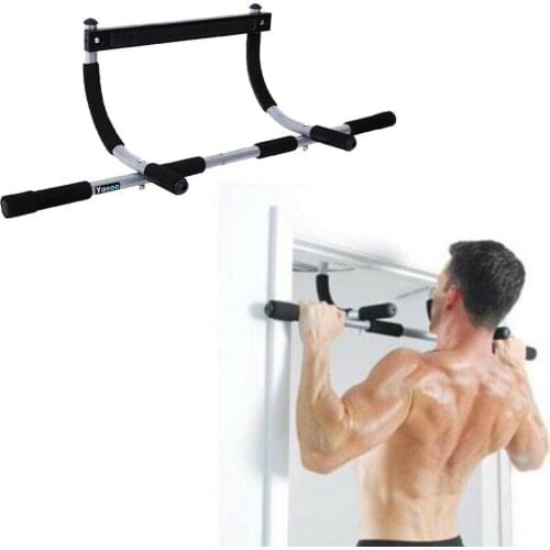 Chin Pull Up Bar Exercise Heavy Duty Doorway Fitness Home Gym Upper Body Workout